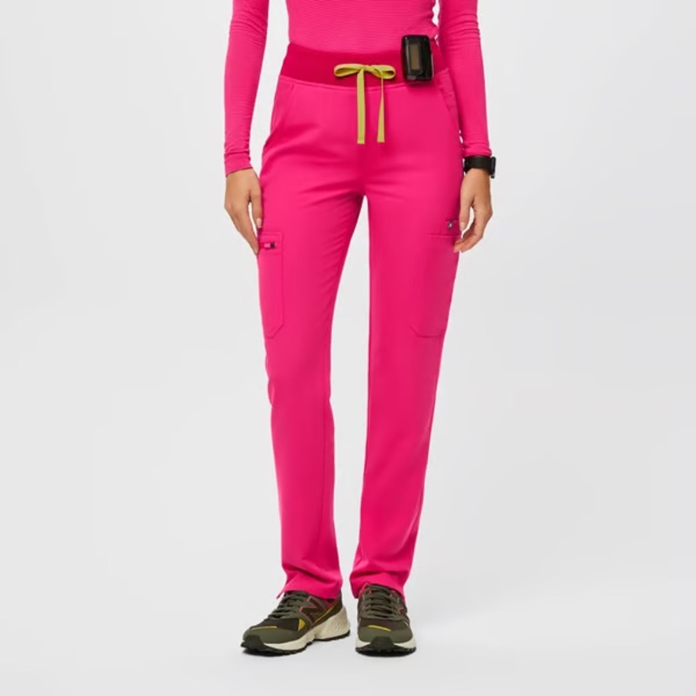 Figs Shocking Pink Yola Scrub Pants